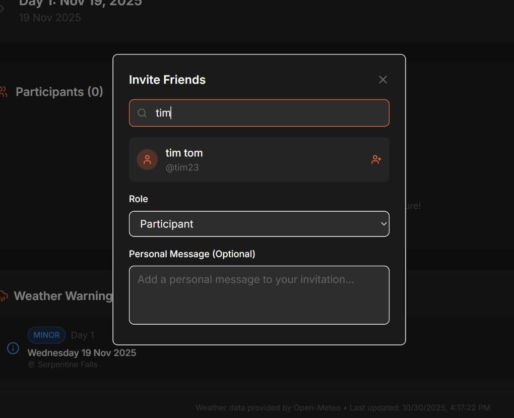 Invite Friends & Ride Together